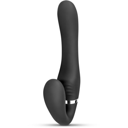 Vibracijski strap on dildo bez pojasa No-Parts - Avery, 22 cm, crni slika 6
