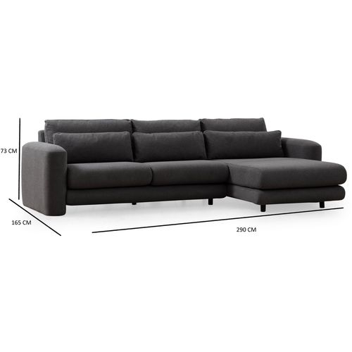 Ugaona Sofa Lily Corner Right u Sivoj Boji slika 10