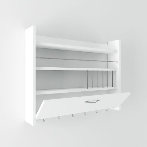 Knott - White White Kitchen Shelf slika 3