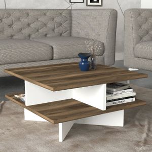 Woody Fashion Stolić HAMTON, Hamton - Walnut, White