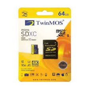 TwinMOS 64GB TM64MSDXC10V30U3, UHS-3, V30 MicroSDXC 