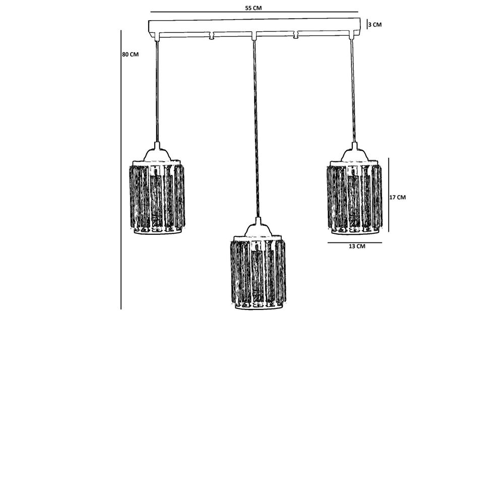 Opviq Luster 945, crni slika 4