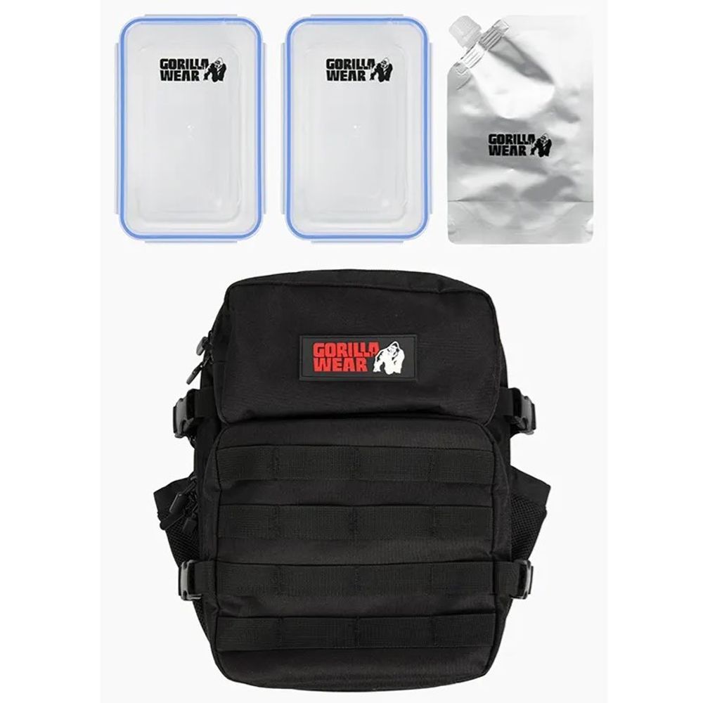 Gorilla Wear CLYDE Meal Prep Ruksak za hranu, Crni slika 4