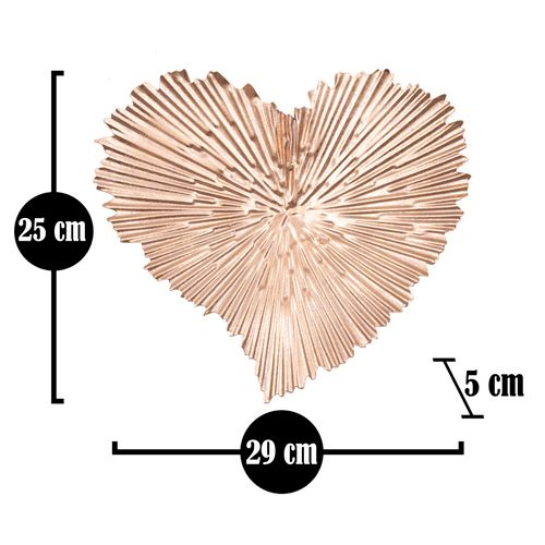 Mauro Ferretti Pladanj srce list glam -c- bakar 29x5x25 slika 7