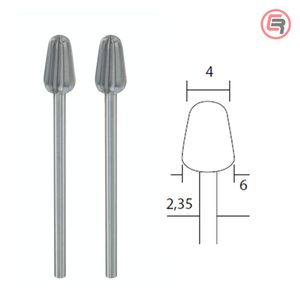 Proxxon Štift Za Glodanje 4,0 mm Konusni / 2 kom - 28723
