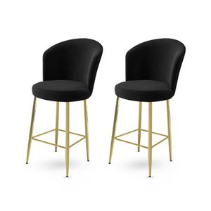 Alte - Black, Gold Black
Gold Bar Stool Set (2 Pieces)