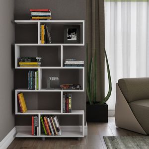 Elif - White White Bookshelf