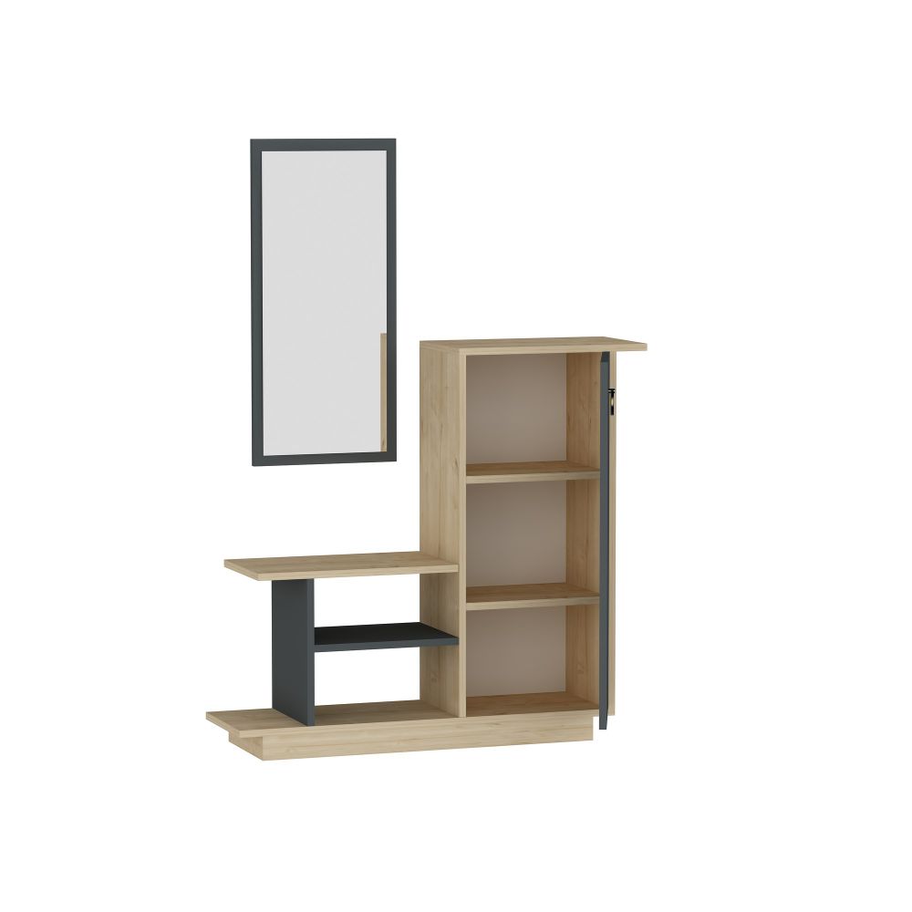 Asia OakAnthracite Hall Stand slika 4
