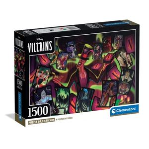Clementoni CL31744 Puzzle Disney Zlikovci, 1500kom