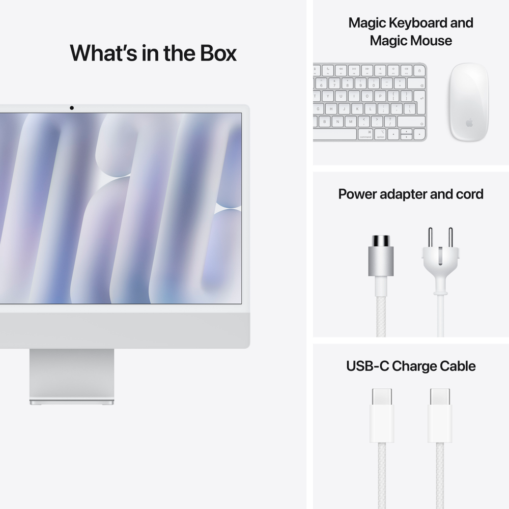 Apple IMAC 24: SILVER/M4 8C CPU/8C GPU/16GB/256GB-CRO slika 12