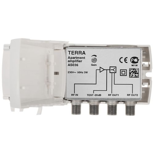 Terra Electronic Pojačavač , dva izlaza, 47- 862 MHz, 23dB - AS036 slika 1