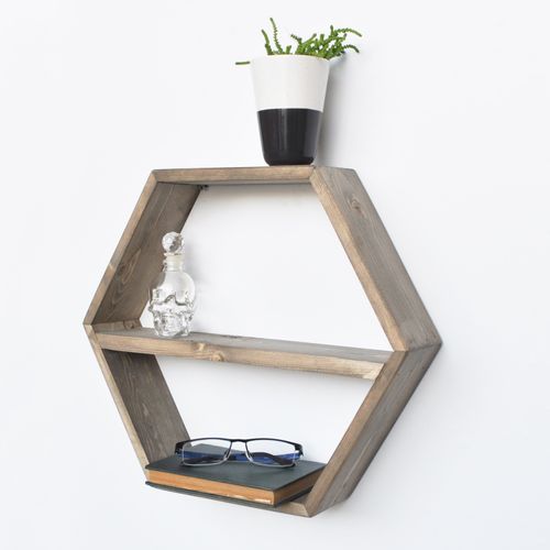 Aa026 Walnut Wall Shelf slika 1