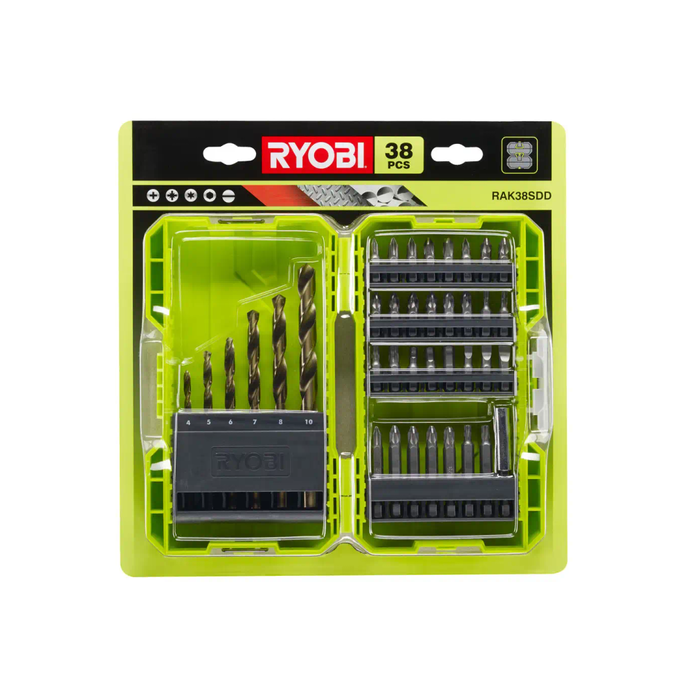 Ryobi - 38-dijelni set burgija i bitova RAK38SDD slika 1