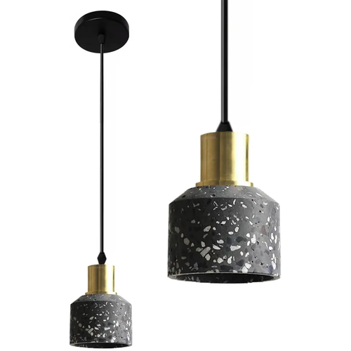 TOOLIGHT Stropna svjetiljka Viseća betonska Lastri crna APP930-1CP slika 1