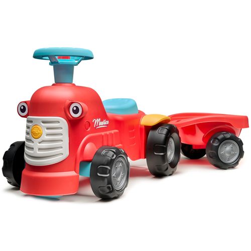 Falk Traktor Za Decu Sa Prikolicom, Maurice Crveni slika 1