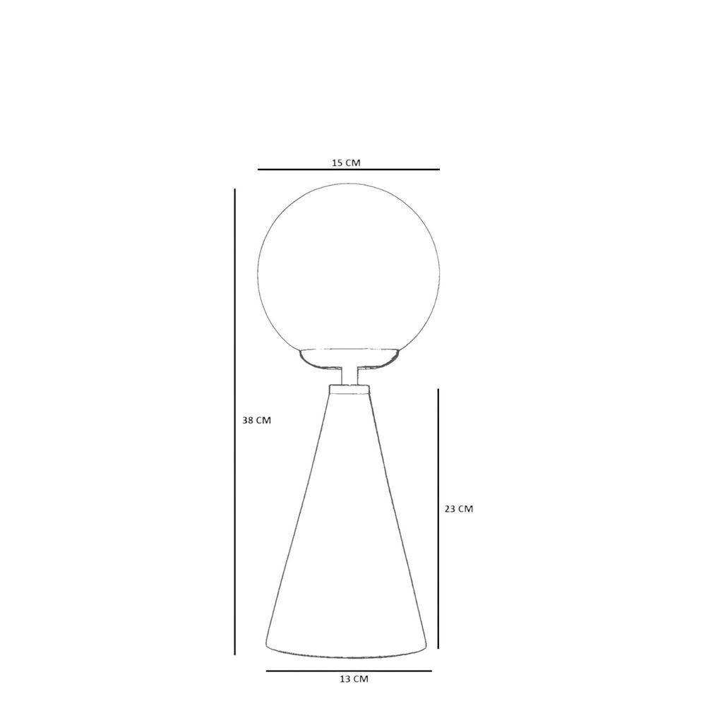 Lampa za sto 8899-5 u bijelom zlatu i hrastu slika 5