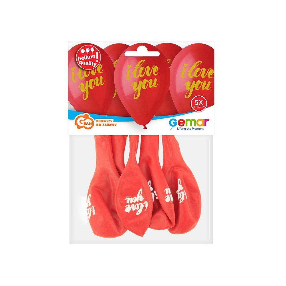 GoDan GS120-ILZ Balon Premium I Love You 33cm, 5kom slika 4