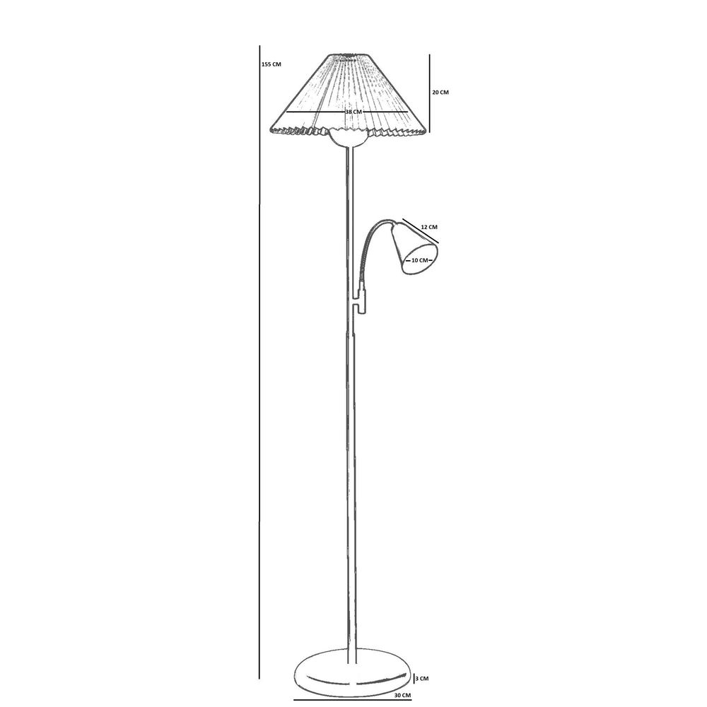 Opviq Podna lampa 812, bijela slika 4