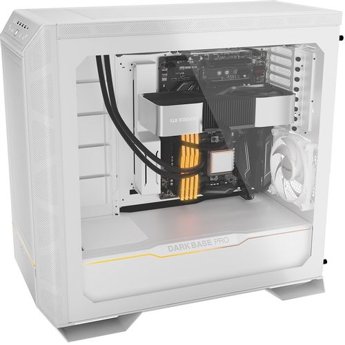 be quiet! BGW51 DARK BASE PRO 901 White, MB compatibility: E-ATX / XL-ATX / ATX / M-ATX / Mini-ITX, Three pre-installed be quiet! Silent Wings 4 140mm PWM fans, Ready for water cooling radiators up to 420mm slika 5