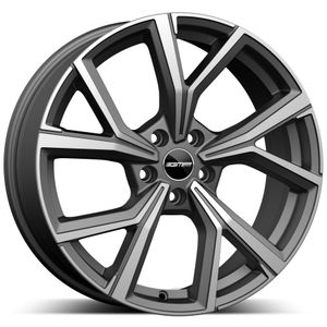 MENTOR 8X18 5X108 ET42 matt anthracite diamond 73,1