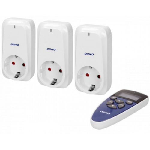 Uticnica Wireless OR-GB-434(GS) set 3+1 sa daljinskim upravljacem max. 1150W IP20 ORNO slika 1