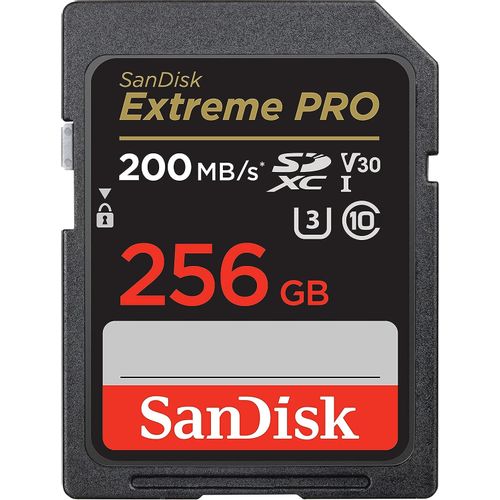 SanDisk Extreme PRO SDXC 256GB + 2 godine RescuePRO Deluxe, brzina čitanja/pisanja do 200MB/s & 140MB/s, UHS-I, Class 10, U3, V30 slika 4