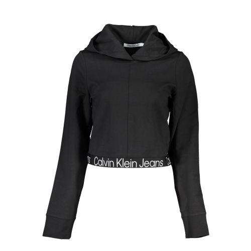 CALVIN KLEIN WOMEN'S ZIPLESS SWEATSHIRT BLACK slika 1