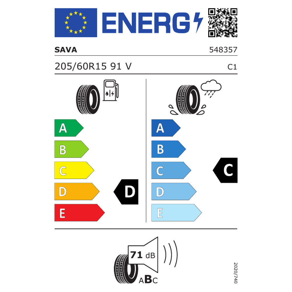Sava Guma 205/60r15 91v intensa hp tl sava ljetne gume slika 2
