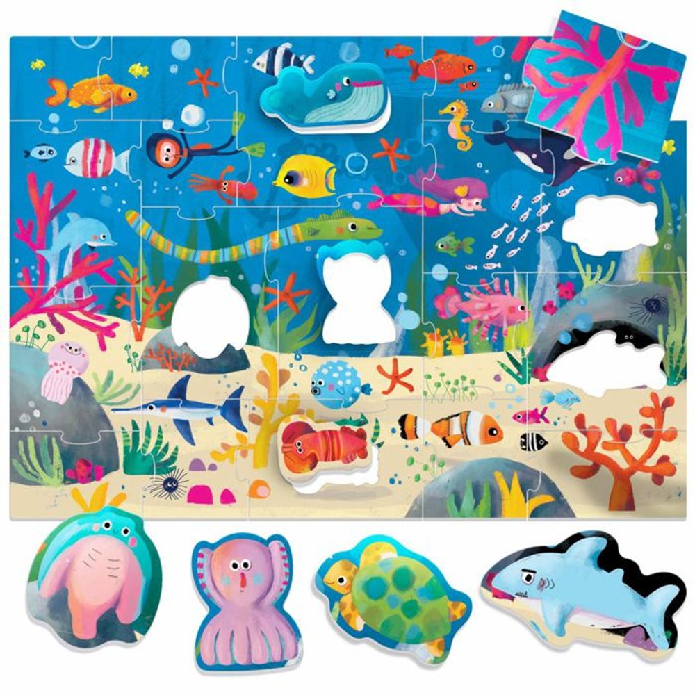 HEADU Slagalica Maxi Shaped Puzzle - Sea slika 2