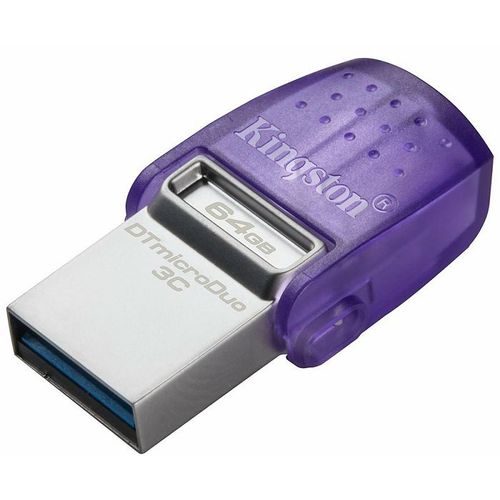 Kingston 64GB DataTraveler microDuo 3C 200MB/s dual USB-A + USB-C EAN: 740617328219 slika 1