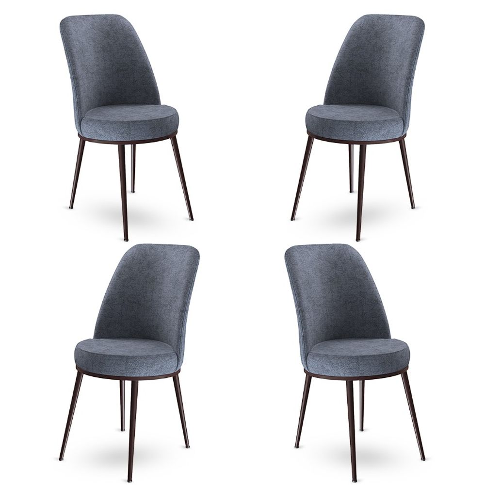 Dexa - Fume, Set Smeđih Stolica (4 Komada) slika 1