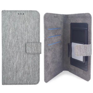 MM BOOK TORBICA UNIVERZALNA TEXTIL GRAY SLIDE vel. do 6.7"