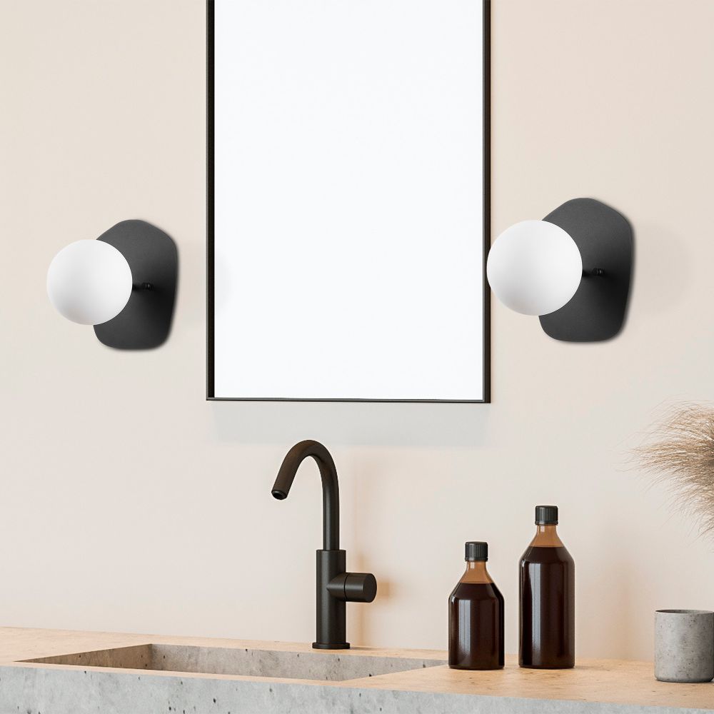 Well - 11680 Crna Krem Lampa za Zid slika 2