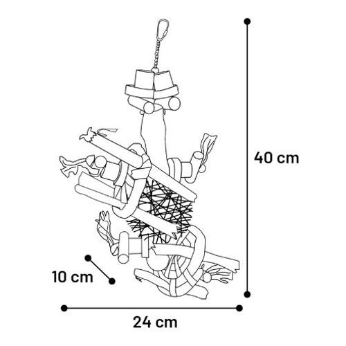 IGRAČA ZA PTICE ZAZOE 40cm slika 2