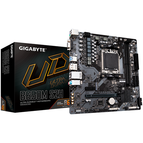 GIGABYTE MB Socket AM5 B650 2 x DDR5 1 x M.2 4 x SATA 1 x D-Sub port 1 x DisplayPort 1 x HDMI port Micro ATX slika 1