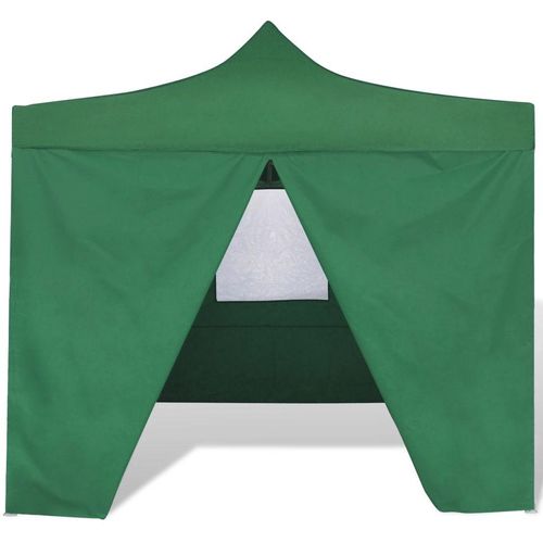 Zeleni sklopivi šator 3 x 3 m s 4 zida slika 10