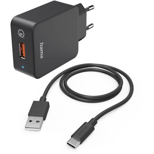 Punjač set, USB-C, 19,5W, 1,5m crni slika 1