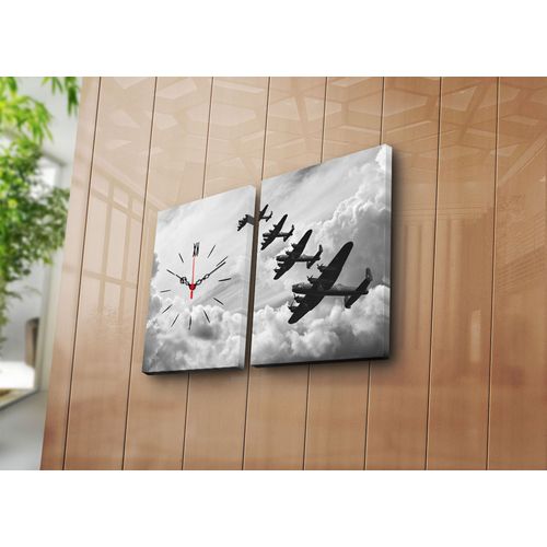Wallity Zidni sat dekorativni na platnu (2 komada), 2P3040CS-131 slika 2