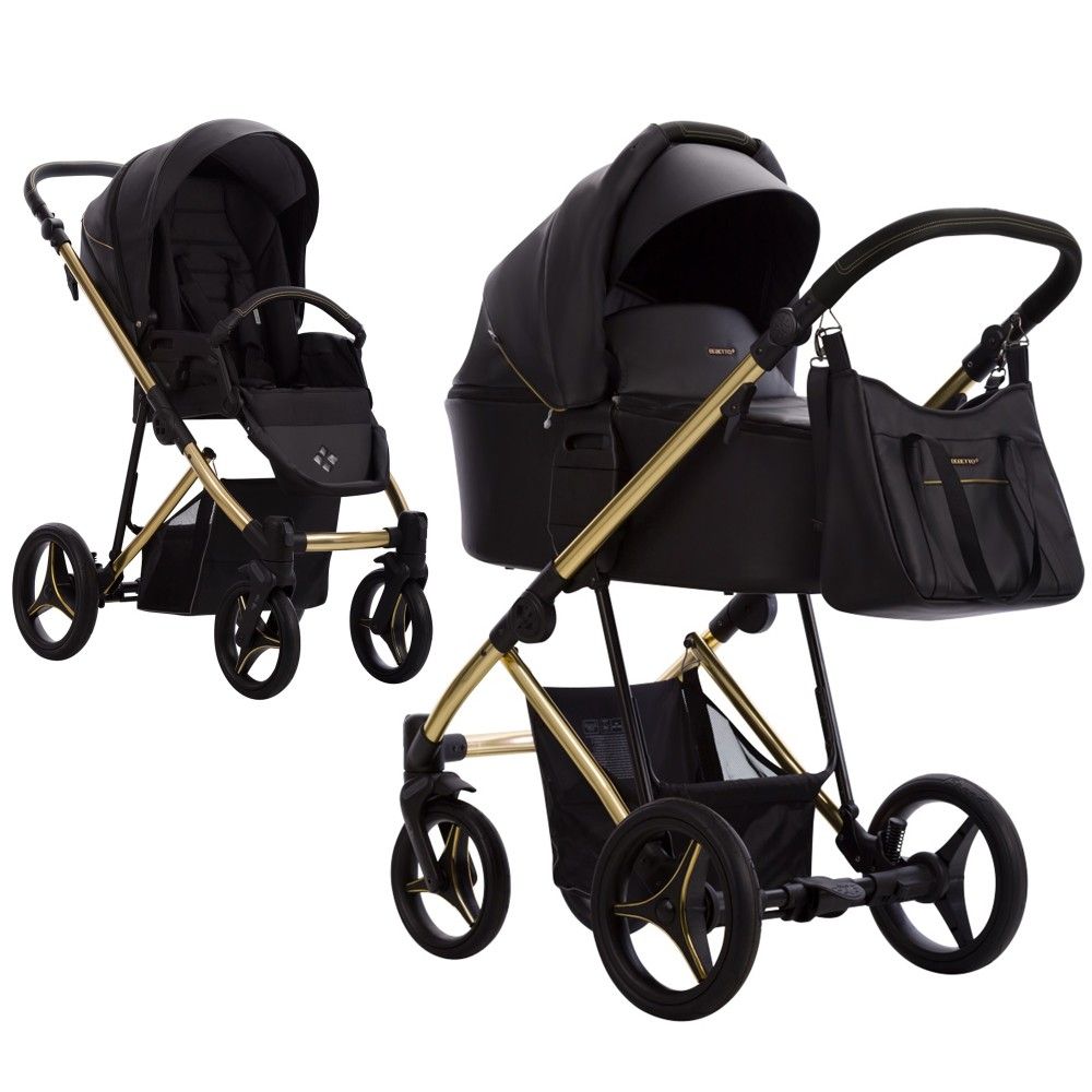 Bebetto Kolica Flavio Premium Class - Set 3u1 Gold 02 slika 2