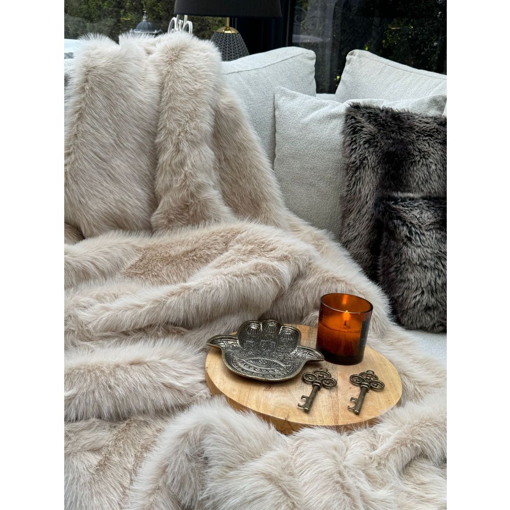 Sofa shawl Lolita 200x75, colour: beige slika 4
