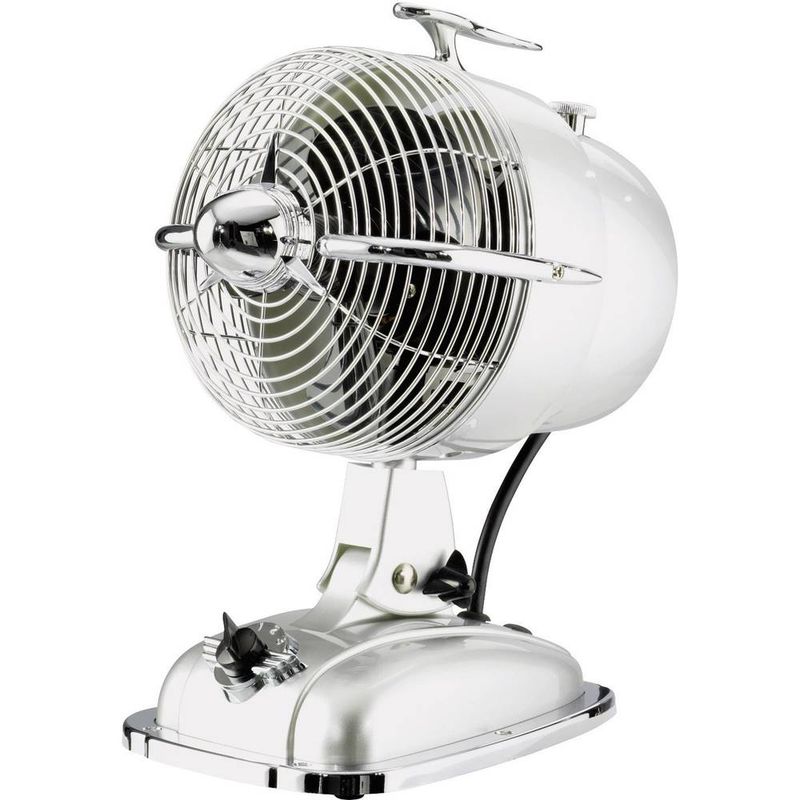 CasaFan Retrojet stolni ventilator 24 W (Ø x V) 18.2 cm x 32 cm srebrna, krom boja image