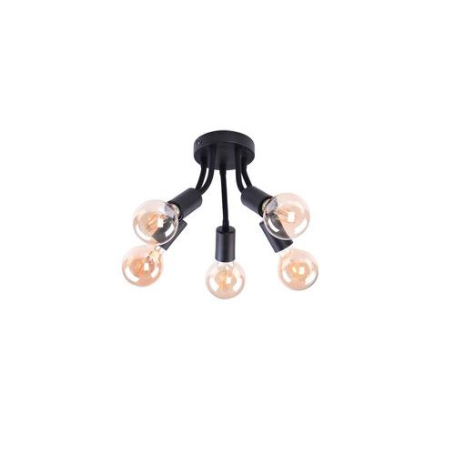 Rabalux Almus plafonska lampa E27 5x60W crna slika 1