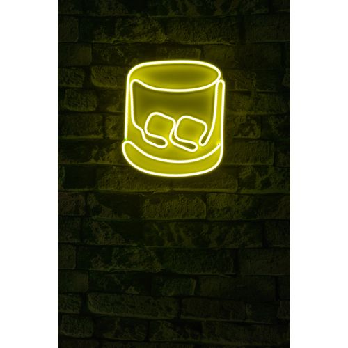 Wallity Ukrasna plastična LED rasvjeta, Whiskey Old Fashioned - Yellow slika 2