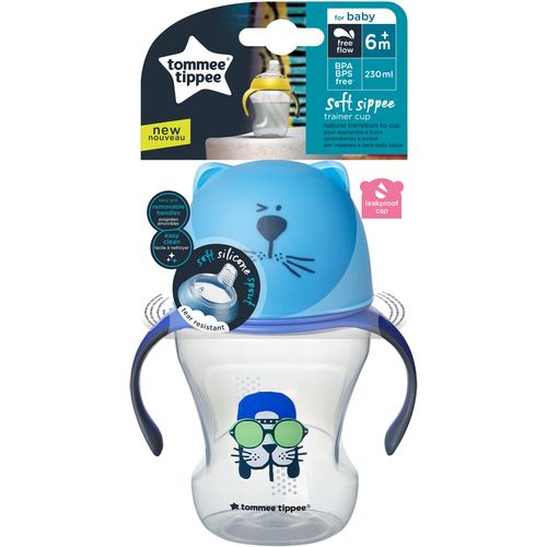 Tommee Tippee Soft sippee plava šalica s ručkicama, 230 ml slika 1