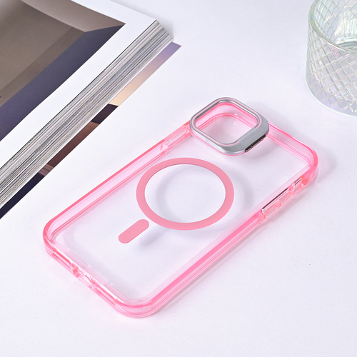 Torbica Magsafe transparent za iPhone 11 6.1 pink slika 5