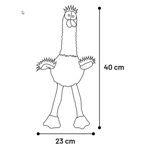 Plišana Igračka za Pse - Walt Flamingo, Patka i Pijetao (40 cm) slika 2