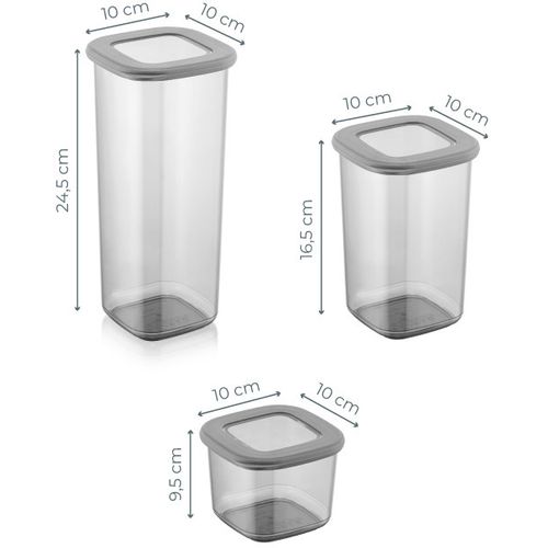 Hermia Concept Set kutija za pohranu (3 komada), Antracit, BNM3LU slika 2