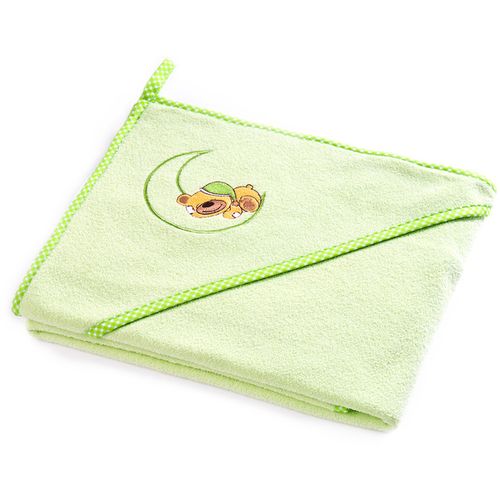 Sensillo dječji ručnik s kapuljačom 100X100cm, medo zeleni slika 1