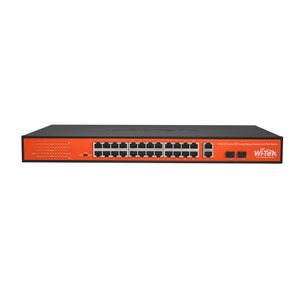 Wi-Tek WI-PS526G 24FE+2Combo Ports 48V PoE Switch with 24-Port PoE