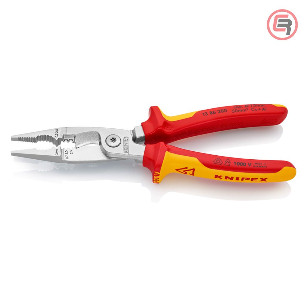 Knipex Kliješta Elektroinstalacijska Multifunkcionalna 200mm 1000V - 13 86 200 slika 2